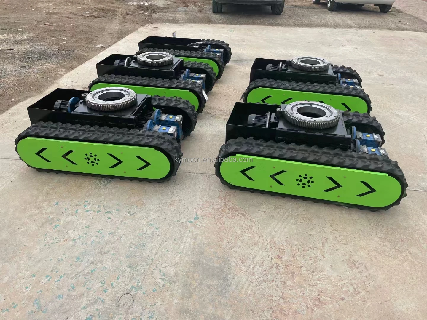 China custom made mini Crawler Load Capacity Rubber Track Undercarriage/Chassis frame rc tracked vehicle