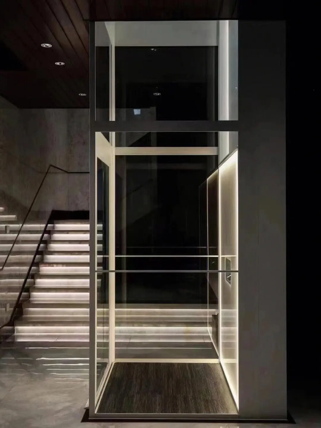 Most popular modern home elevator 4 floor hydraulic Simple atmosphere of ultra-practical home elevator