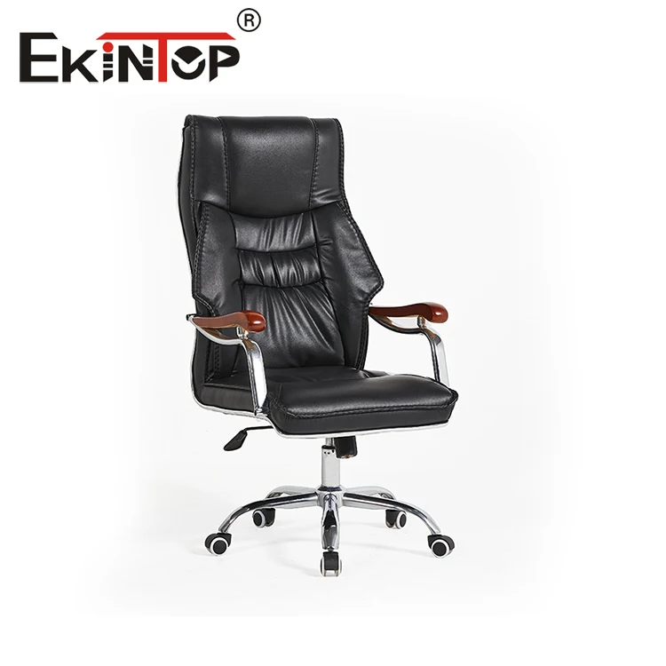 Ekintop cheap PU High Back Office Armchair Swivel Luxury Boss Executive Leather Office Chairs