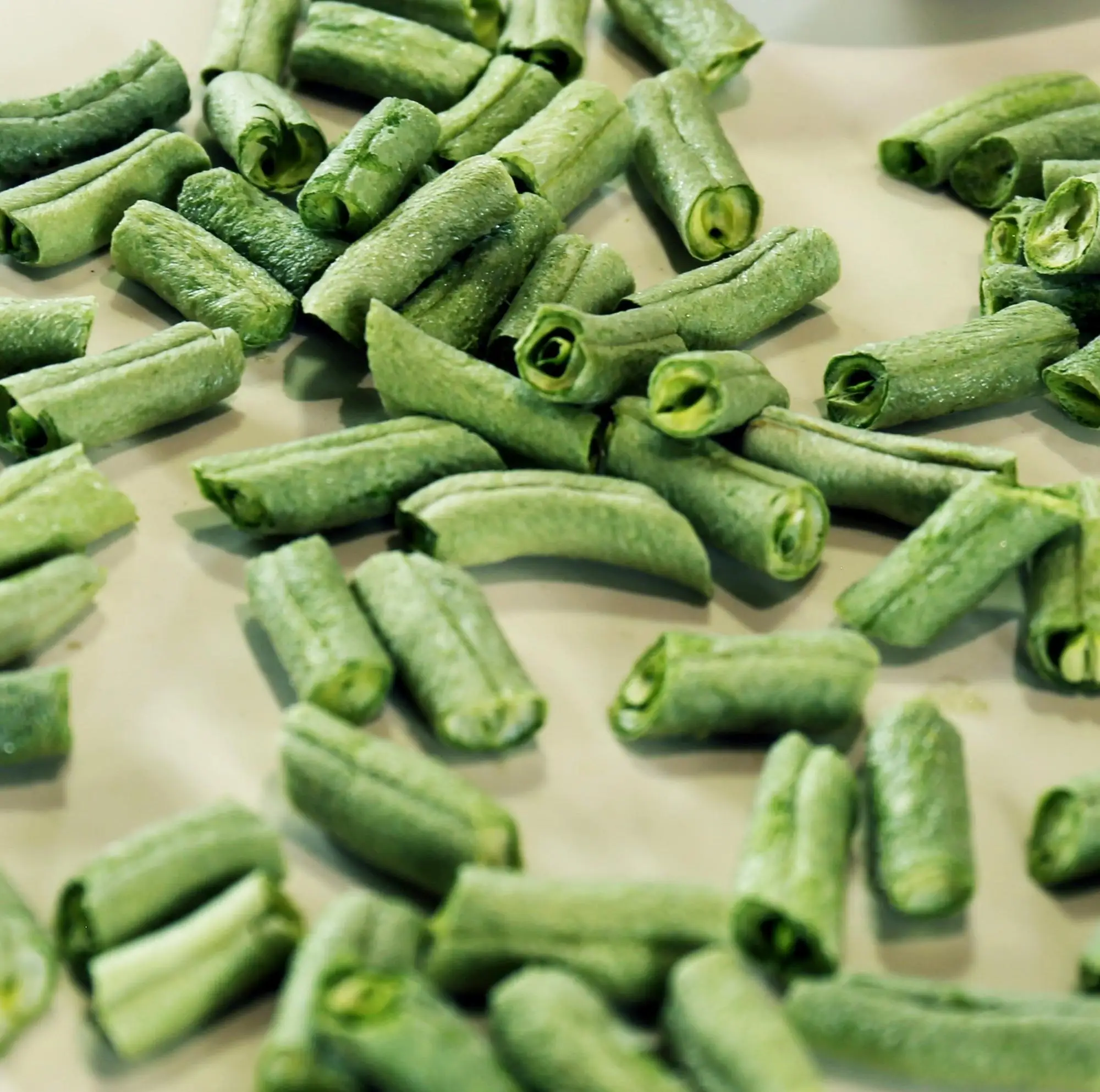Кошерные сертифицированные кубики фасоли Greean, замороженные сушеные овощи, китайский завод, поставщик, замороженные зеленые фасоли