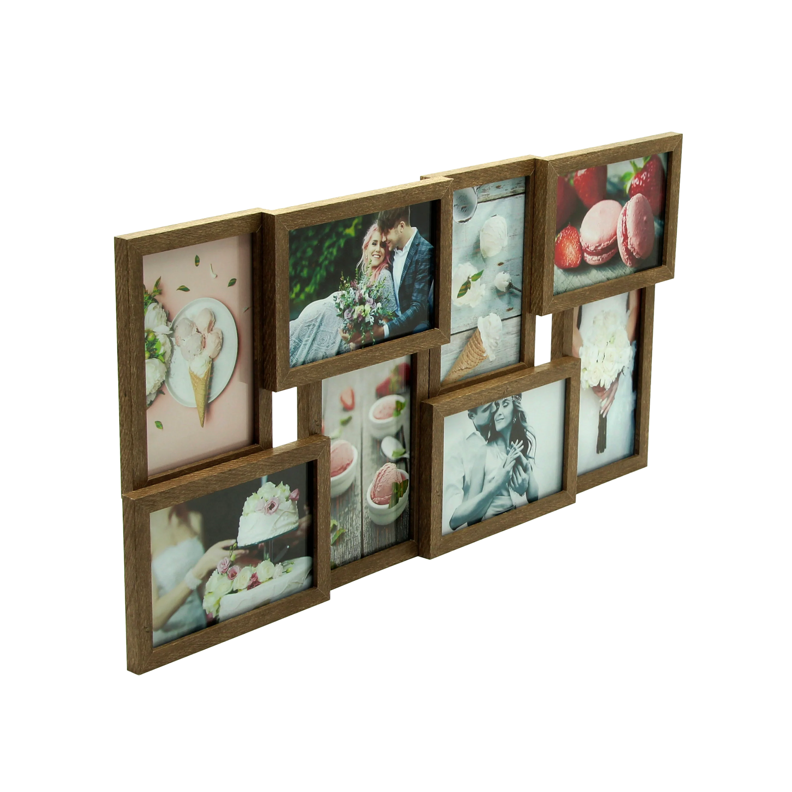 Elegant MDF Wooden Picture Frame for Wedding Home Decor Wall Art Customizable Logo Collage Photo Album