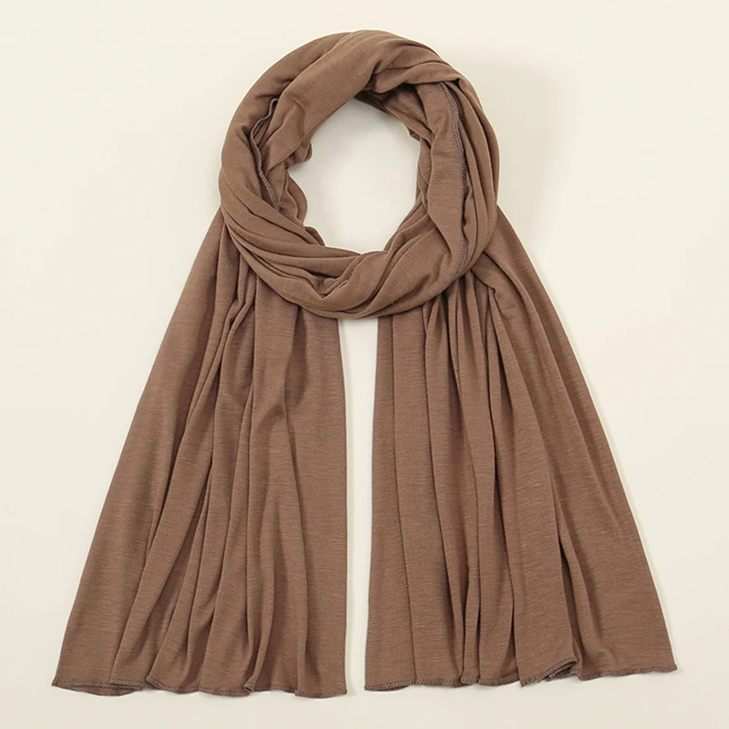High Quality Premium Jersey Hijabs Muslim Soft Scarf Women Opaque Stretchy Wholesale New Arrival Lycra Jersey Hijab