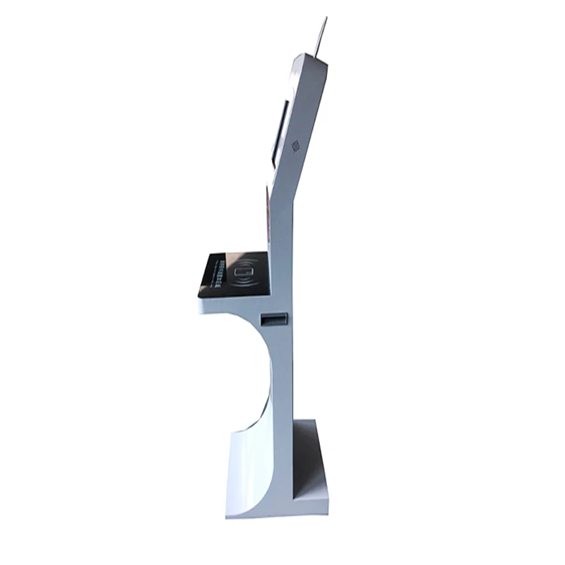 China Factory OEM Unmanned 21.5 Inch Touch Screen Library Book Return Self Service Kiosk with Barcode Scanner