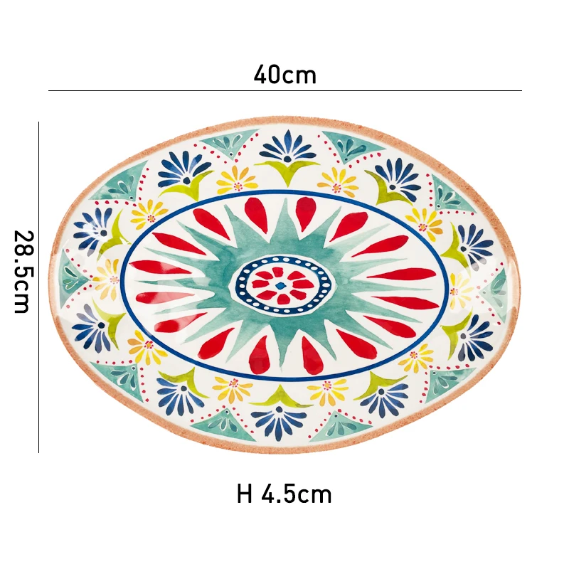 High quality melamine oval plates durable dinner plate oval restaurant plates