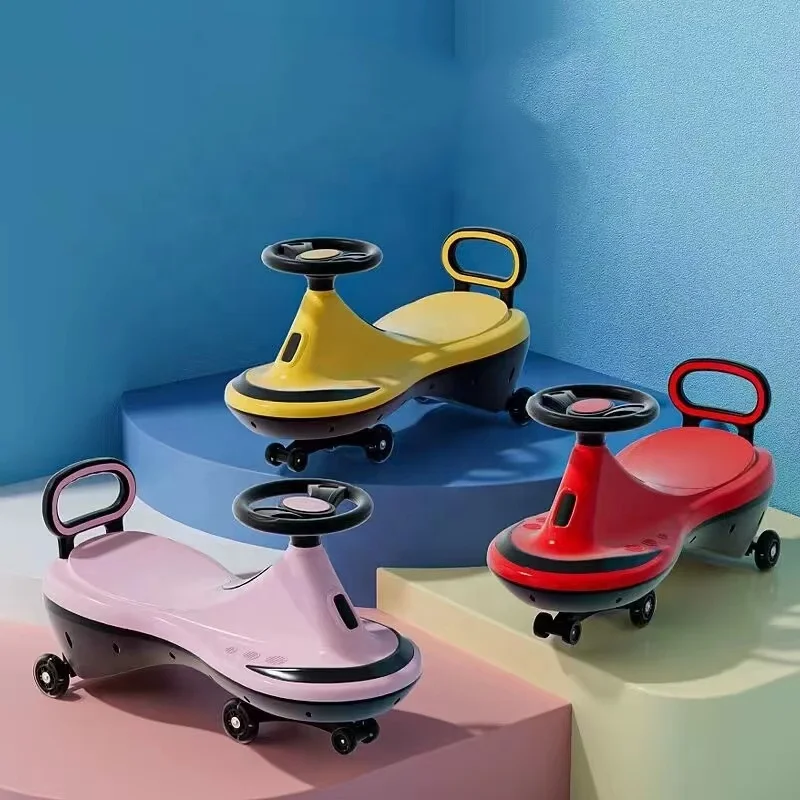 new model kids swing twist car for baby/Cheap price plastic wholesale kids swing car twisters