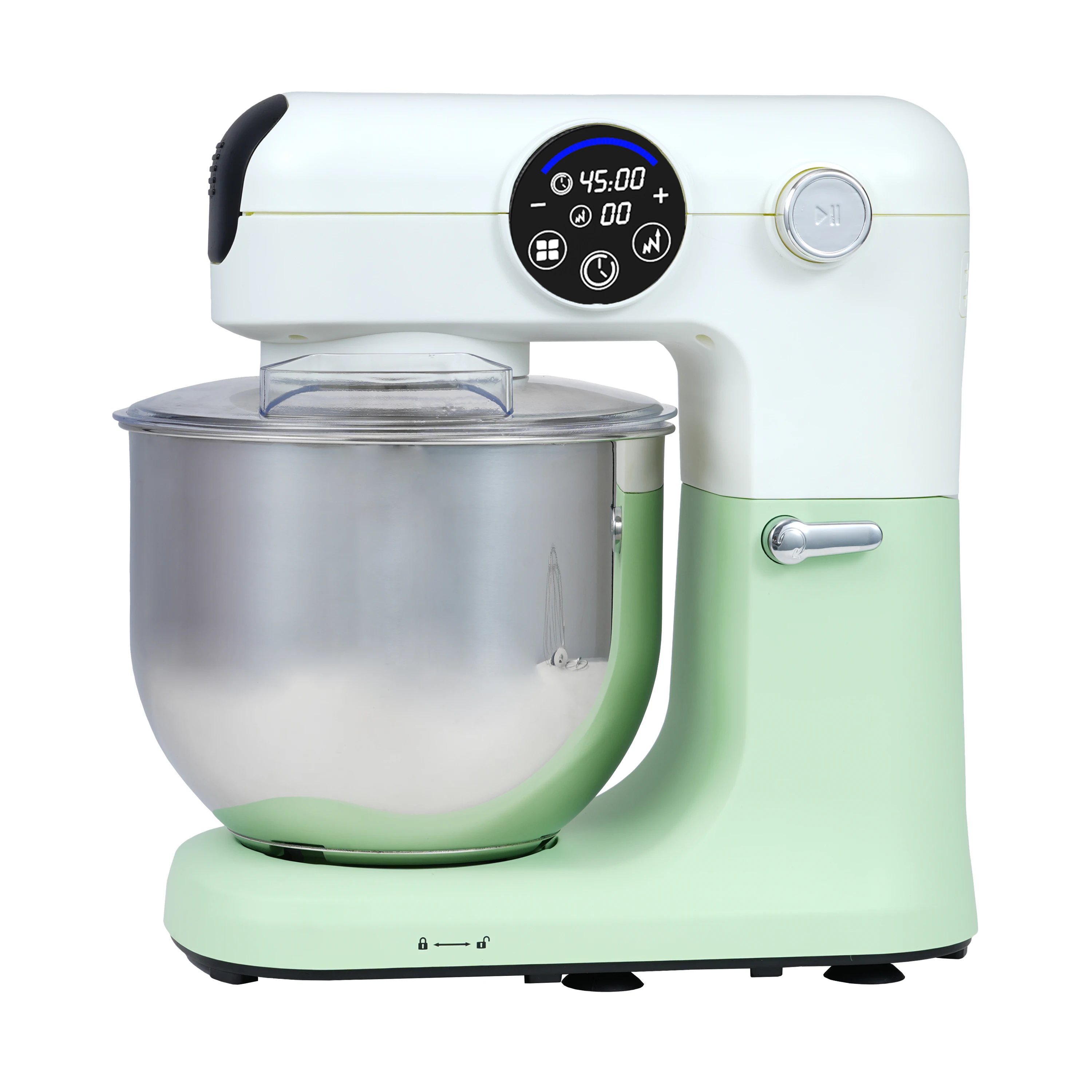 3 in 1 big digital display food mixer big capacity 8L dough kneading kitchen stand mixer