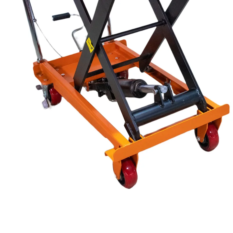 Movable platform hydraulic lift manual 500kg capacity 1.3m lifting height