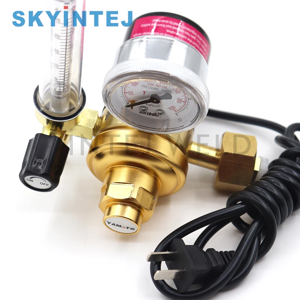 Heavy Duty CO2 Regulator 24V 36V 110V 240V with Flowmeter CO2 Regulator