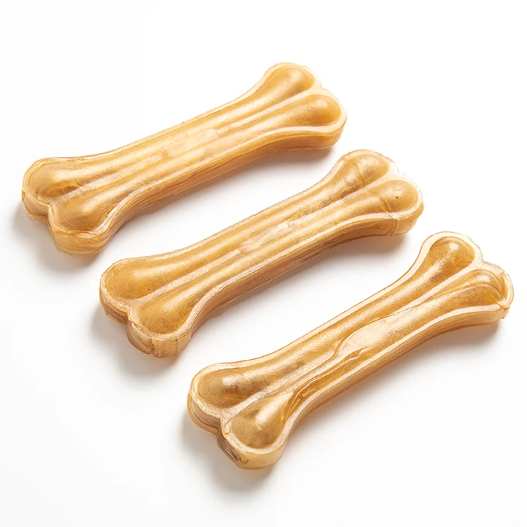 8 inches Natural rawhide pressed bone  dog treats manufacturer