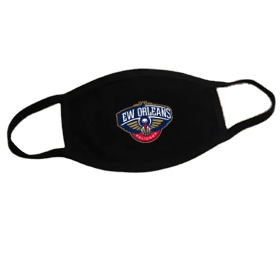 Face Cover Filters NBA Team Printed Screen printing Black with NBA basketball team Logo NBA Basketball Sports face cover