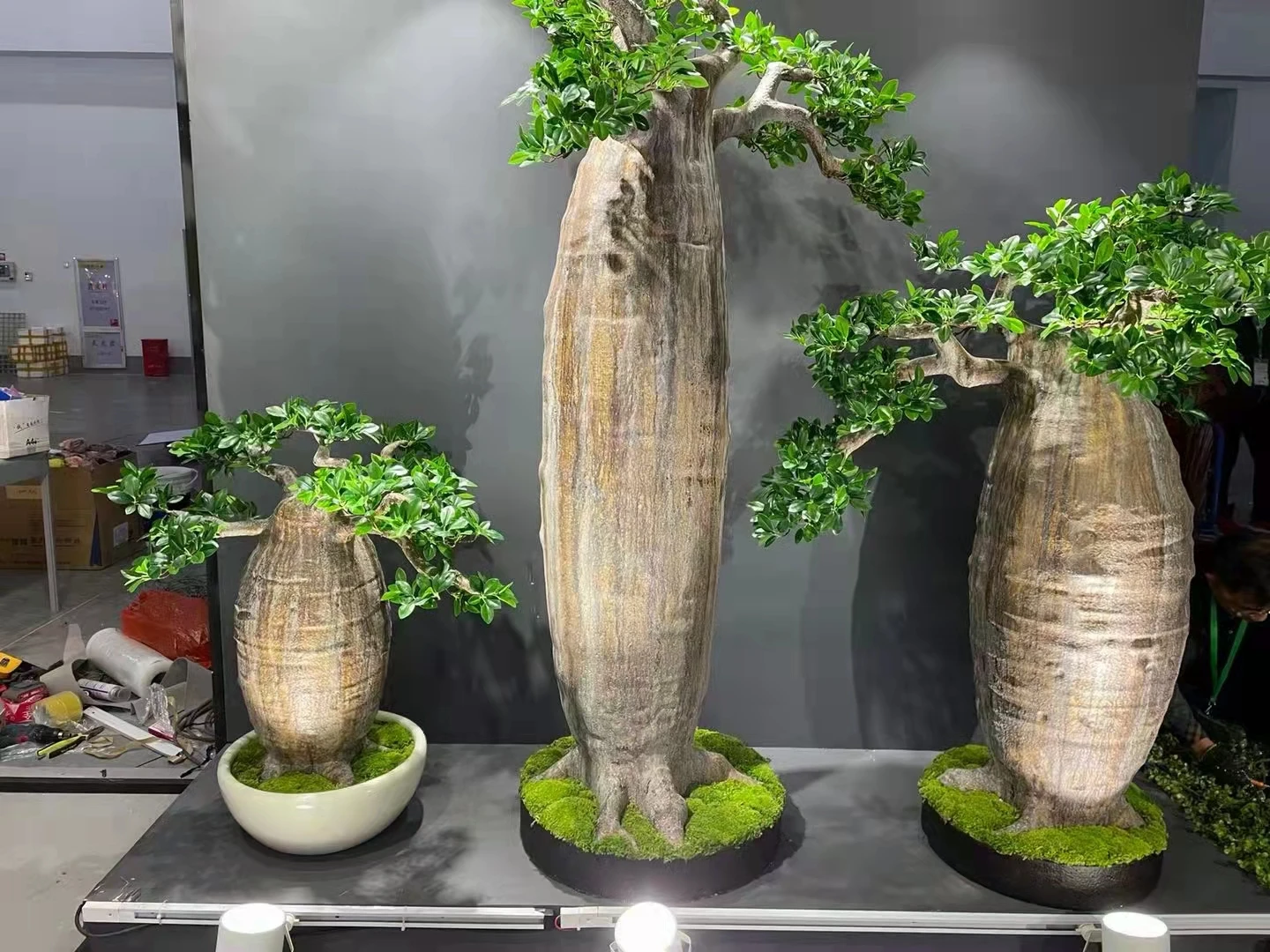 China factory landscape plants artificial baobab tree artificial monkey bread tree for indoor or outdoor decorations