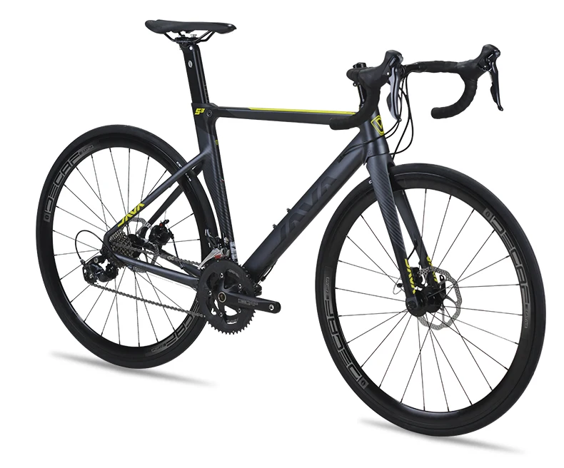 Java SILURO 3 Road Bike 18 Speed Carbon Fiber Bicycle for Adult Aluminum Frame Brake Cycling