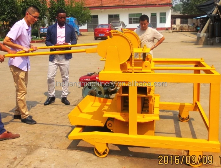 mobile block making machine