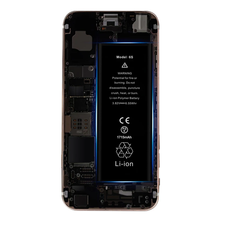 High Quality Replacement Parts High Capacity 3.8v Oem Original 1810mah Mobile Phone Battery For Iphone 6 Battery