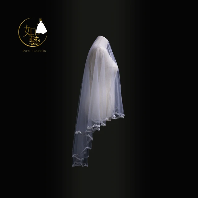 
Cute White Little Bridal Wedding Veil, Bachelorette Party Wedding Veil with Comb 