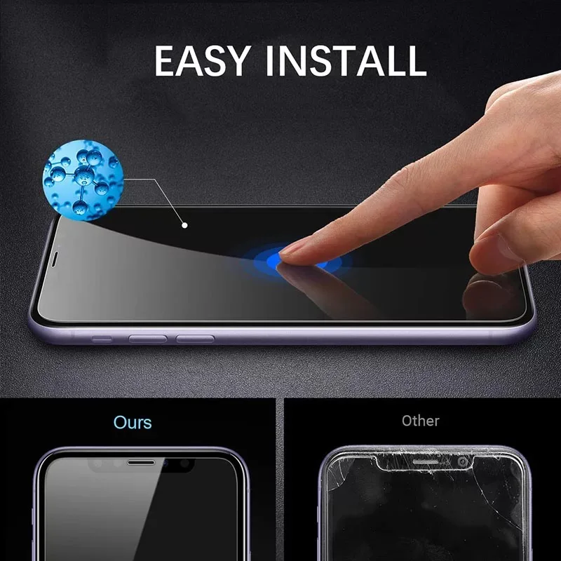 9H 2.5D HD Clear Temperate Glass Full Edge to Edge for iPhone 11 Pro Max 12 Mini Tempered Glass Screen Protector