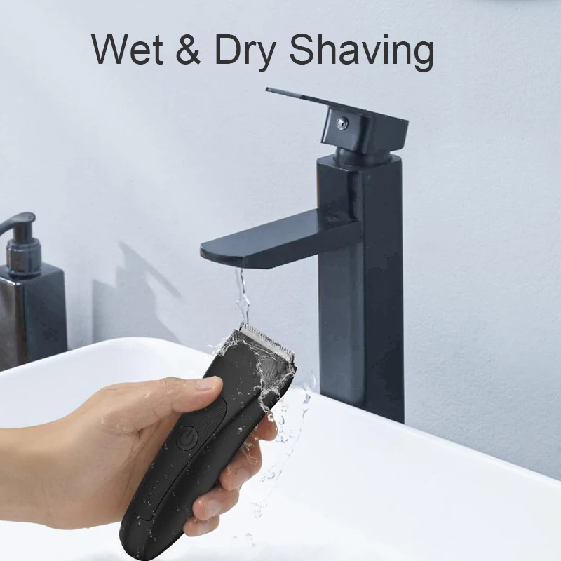 Body Hair Trimmer for Men, Bikini Trimmer for Women, Waterproof & Rechargeable Body Groomer