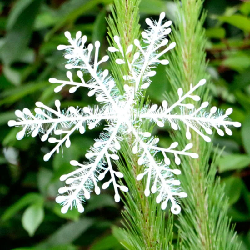 (6pcs) Christmas Artificial Snowflake Tree Decor Christmas decorations for Home Decoration