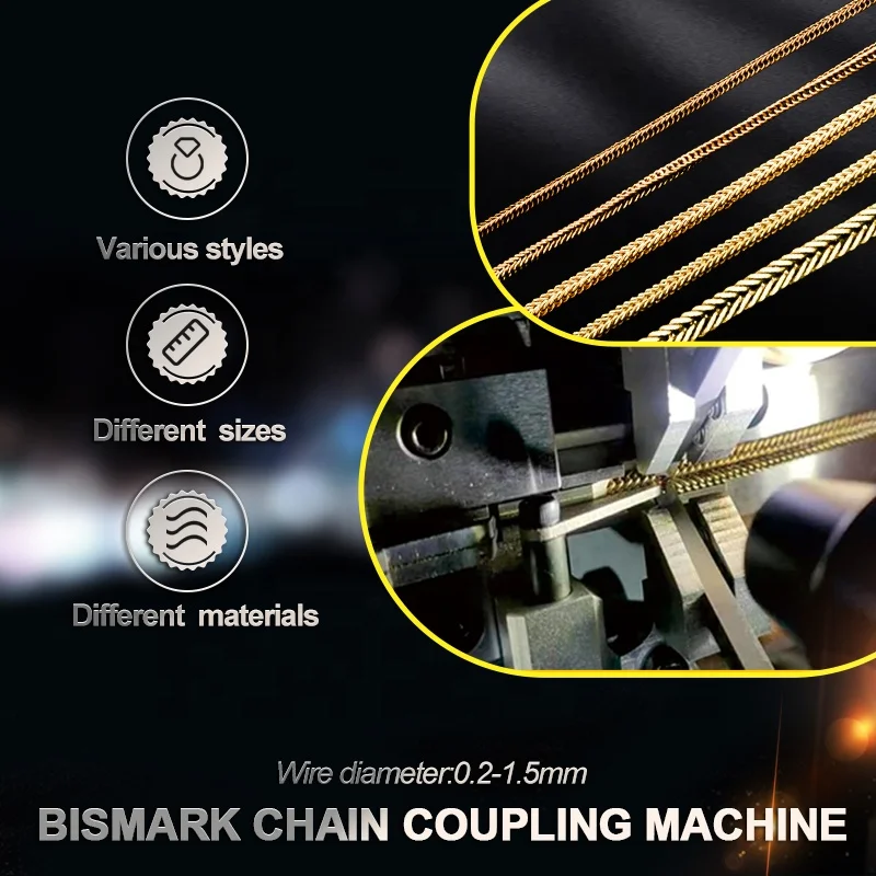 Automatic jewelry knitting equipment silver gold necklace chain making machine with laser soldering system