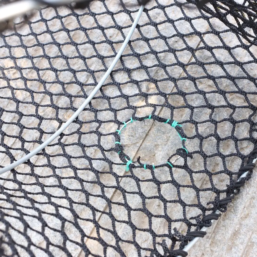 High quality American Seattle big fish cage knotless Net Trap with escape  folding crab catcher spring crab cage