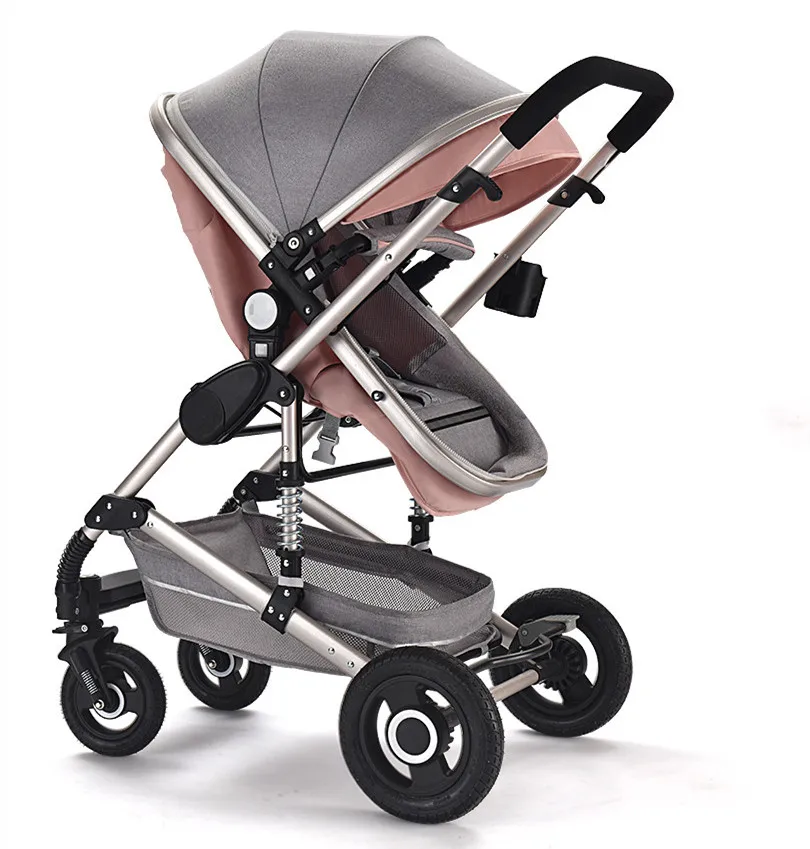 Foldable luxury high landscape travel baby stroller cybex baby stroller 2 in 1