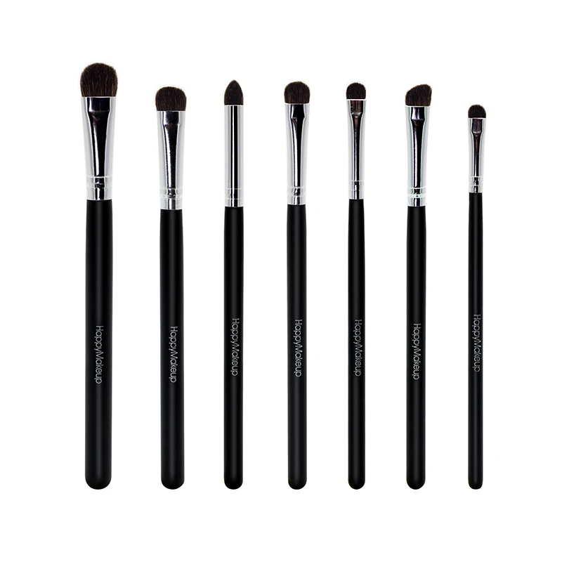FEIYAN New Arrivals Make Up Eyeshadow Brush Set Custom Logo Natural Pony Hair 7pcs Eyes Make-up Brushes Eye Makeup Brushes