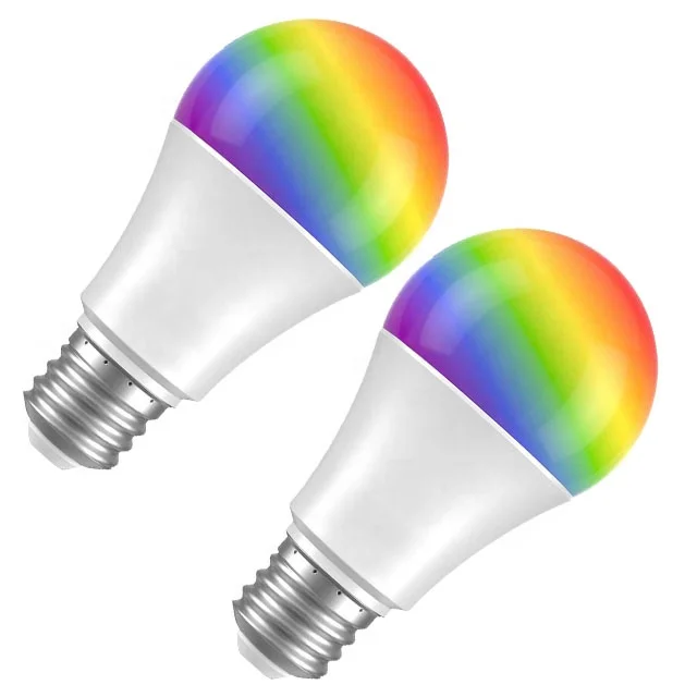 
Alexa Google Home Wifi RGB RGBW Smart LED Light Bulb Color Bulbs Adapter E26 E27 B22 Smart Life Lights Lamp 7W 
