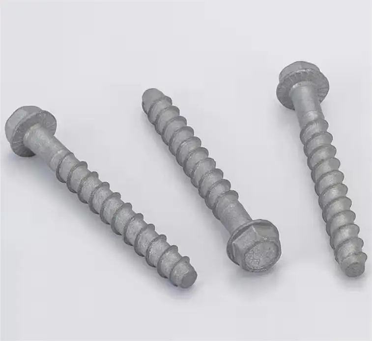 china factory high qualityperno carbon steel baut Dacromet concrete bolts screw expansion anchoring hex concrete screw anchors