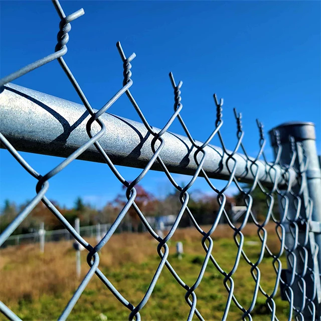Factory Direct Price Weave Mesh Fence 50M Roll Pvc Coated Wire Chain Link Fence