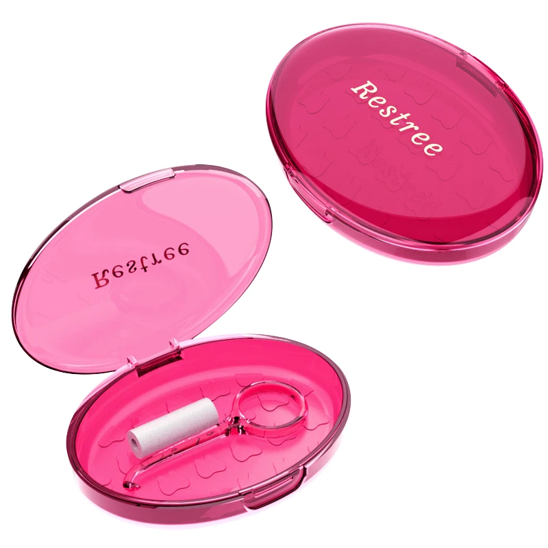 Deture Box Portable Plastic Denture Storage Box Membrane Tooth Box With Hole