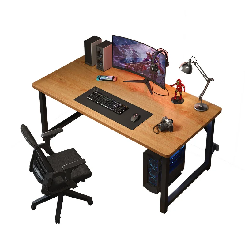 Rental home office student simple study writing game thickened steel frame table