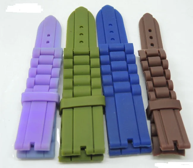 24MM Factory Price High Quality  Rubber Silicone Watch Band