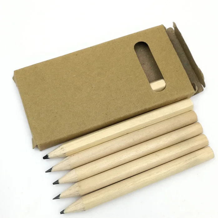 First Pen Brand 3.5' Natural Mini Wood Pencil For Kids