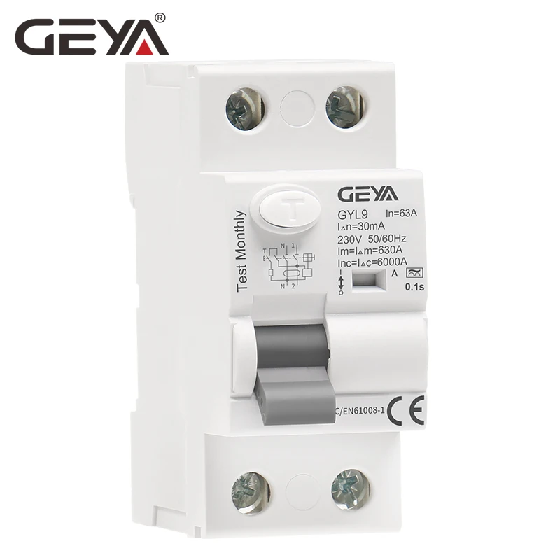 GEYA GYL9M 2P 63A RCD residual current circuit breaker