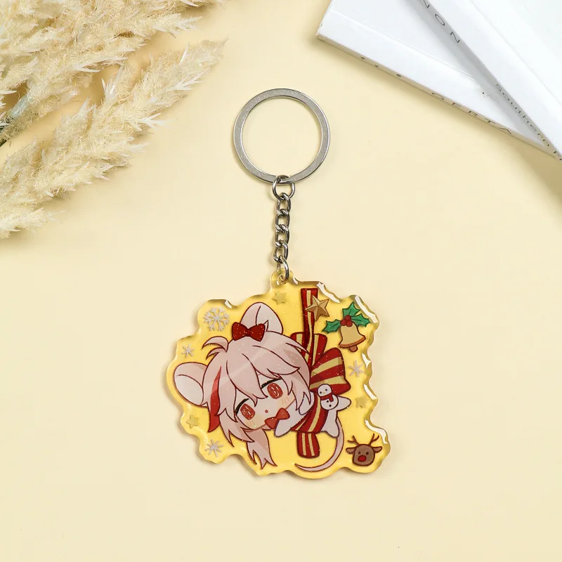 new trend charms clear acrylic custom logo printed transparent hologram keychain make your own acrylic keychain with anime