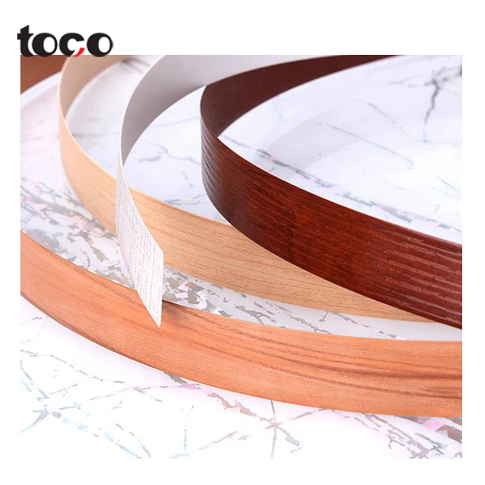 Кромкооблицовочная лента TOCO из ПВХ и АБС однотонная высокого качества