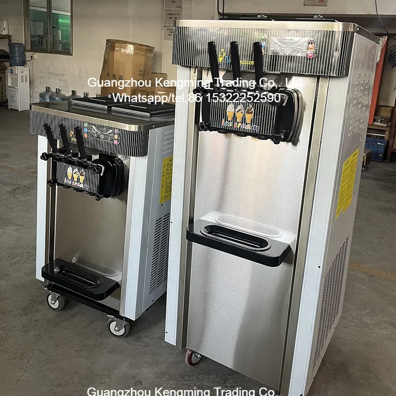 New Ice Cream Machine Cart Big Ones Ice-Cream Making Frozen JM-S20B Rolling Icecram Syrup Smart Vending Small Italian Cornet