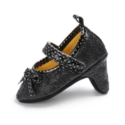 Red Bottom Decorating Infant Little Girl Baby High Heels Shoes for Party