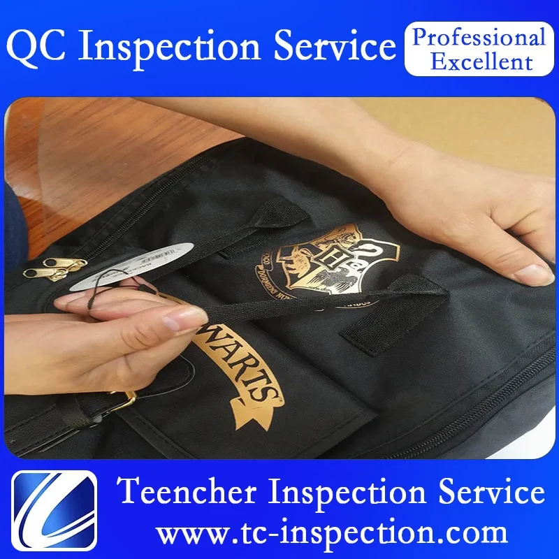 
Professional quality control service inspection service for bag in Quanzhou third party inspection service company in China 