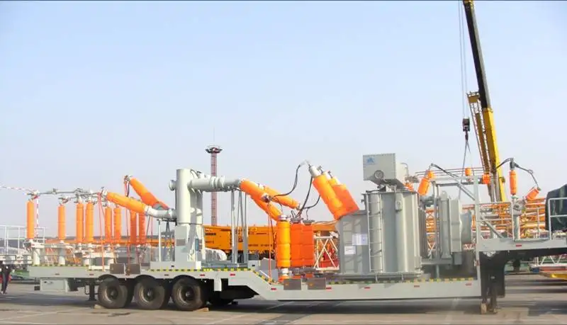Electrical  power transformer substation 110kv electrical mobile substation