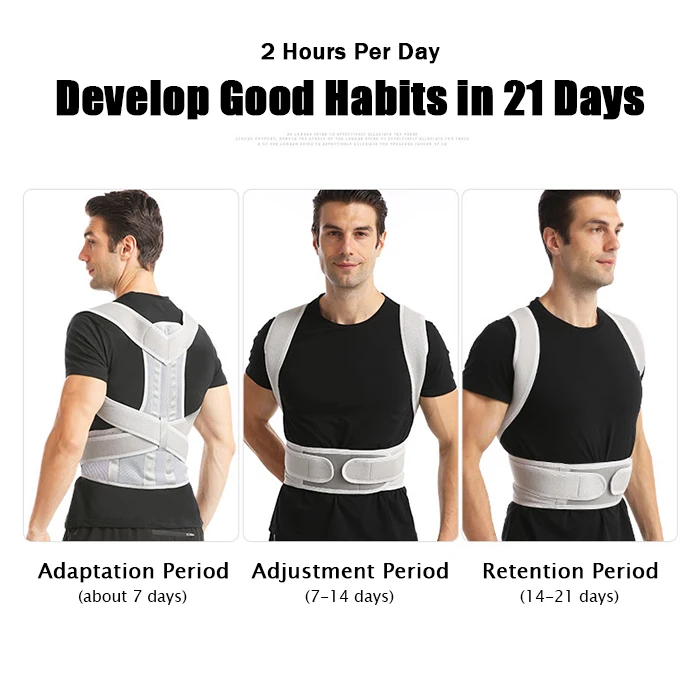 RUNYI Hot-selling  Men and Women Body Sport Adjustable Brace  Neoprene Hunchback Back Support Posture Corrector
