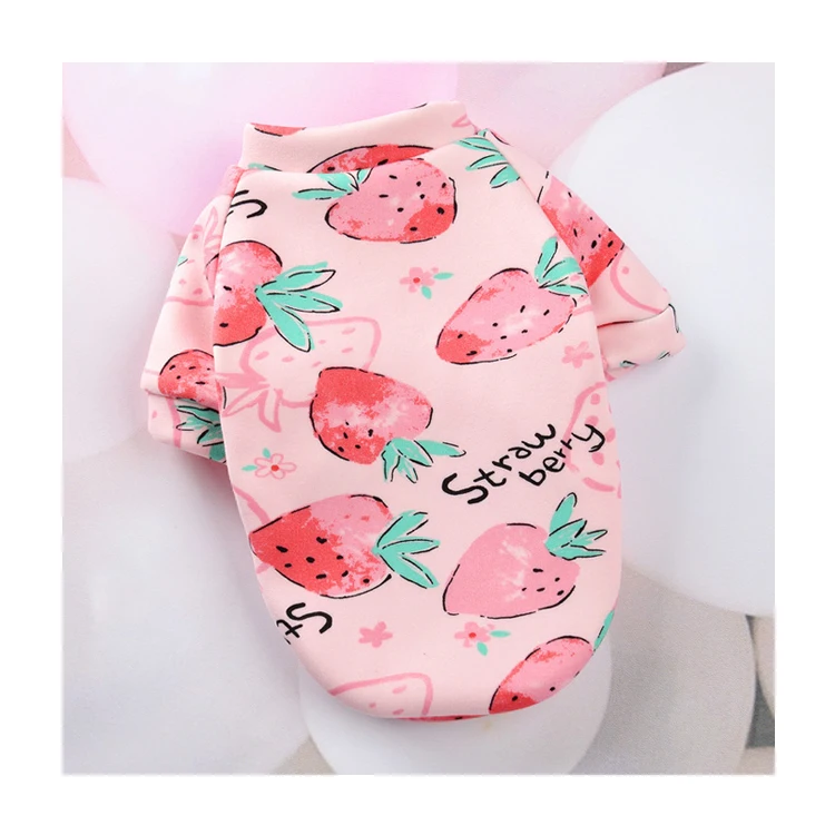 Pet Dog or cat Costume Cute Animal Printed Pet Coat Cotton Soft Pullover Dog Shirt  Sweatshirt Cat Sweater Pets Clothes