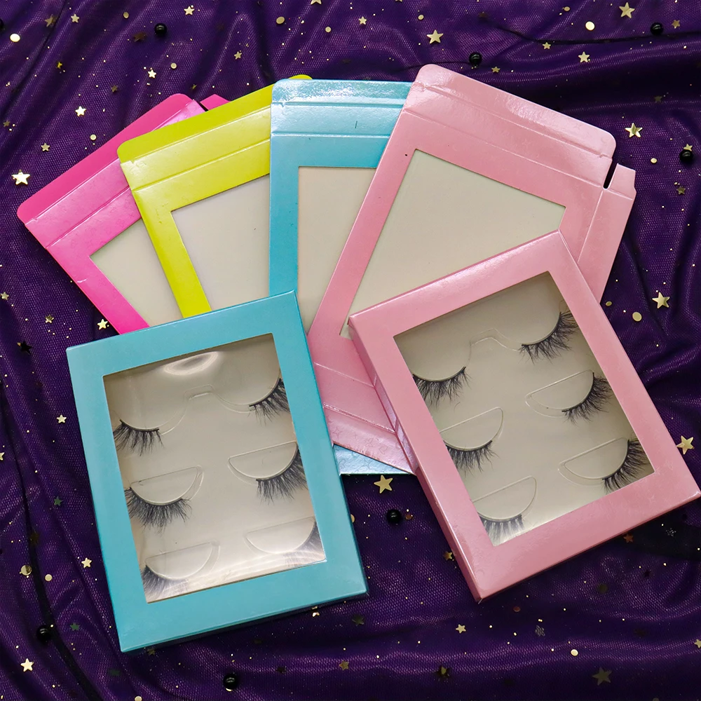 Clear Soft Band 25Mm Nature Short Lasheswholesale Vendor Eyelash Packaging 5D Mink Eyelashes Wholesale Half Synthetic Lashes