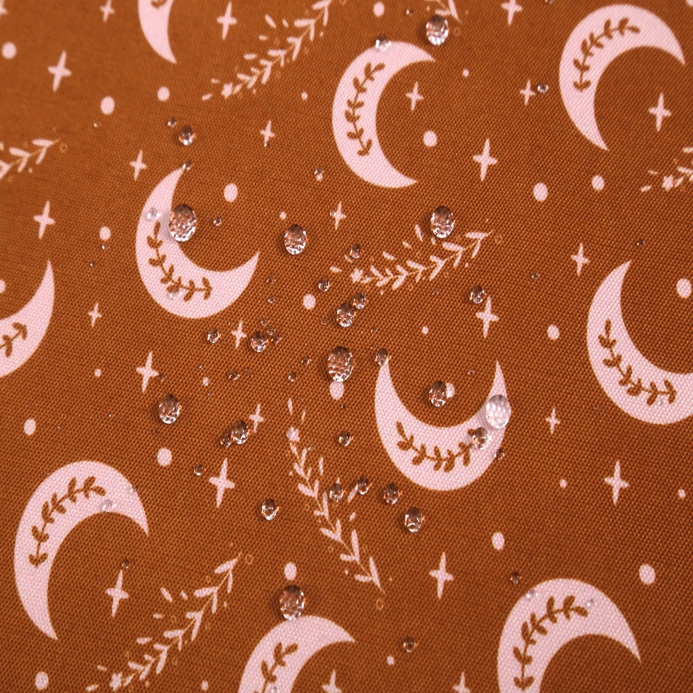 100% полиэстер 600D оксфордская ткань под заказ Луна цифровая печать ПВХ покрытием водонепроницаемая для мешков