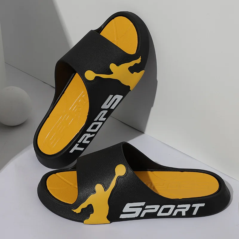 Летние модные мужские тапочки комнатные и уличные женские сандалии для влюбленных пляжные Тапочки