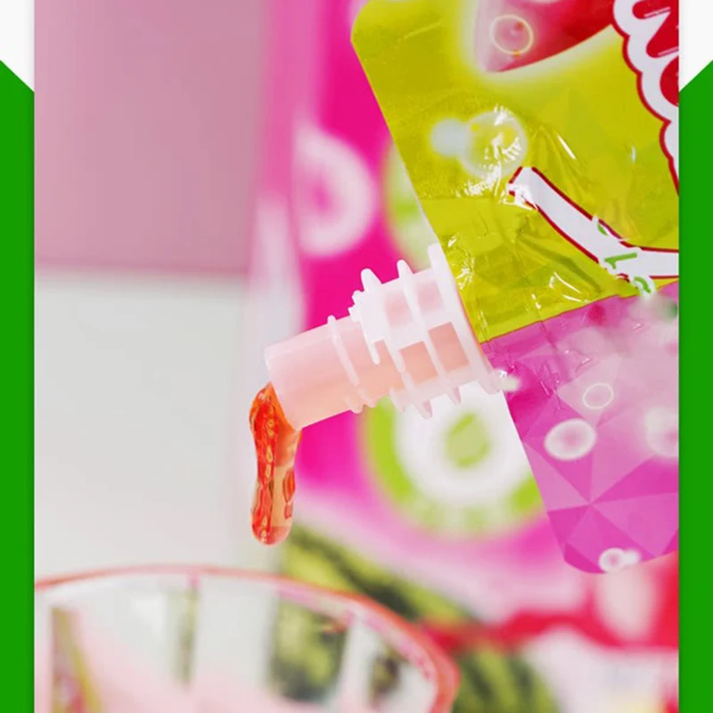 WDL оптовая продажа 100 г/упаковка нежирные пакеты из конжака желе арбуз сок закуски низкокалорийные Пищевые Волокна без сахара