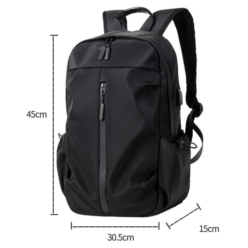 Men Lightweight Packable Backpack Travel Hiking Daypack Business Casual Computer Bag USB Charging Waterproof Backpack