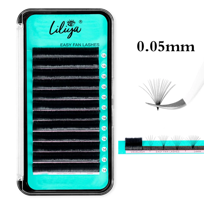 Automatic Blooming Flower Lashes Self Fanning Lashes PBT Fiber Synthetic Hair Easy Fans Eyelash Extension Best Korean Hand Made
