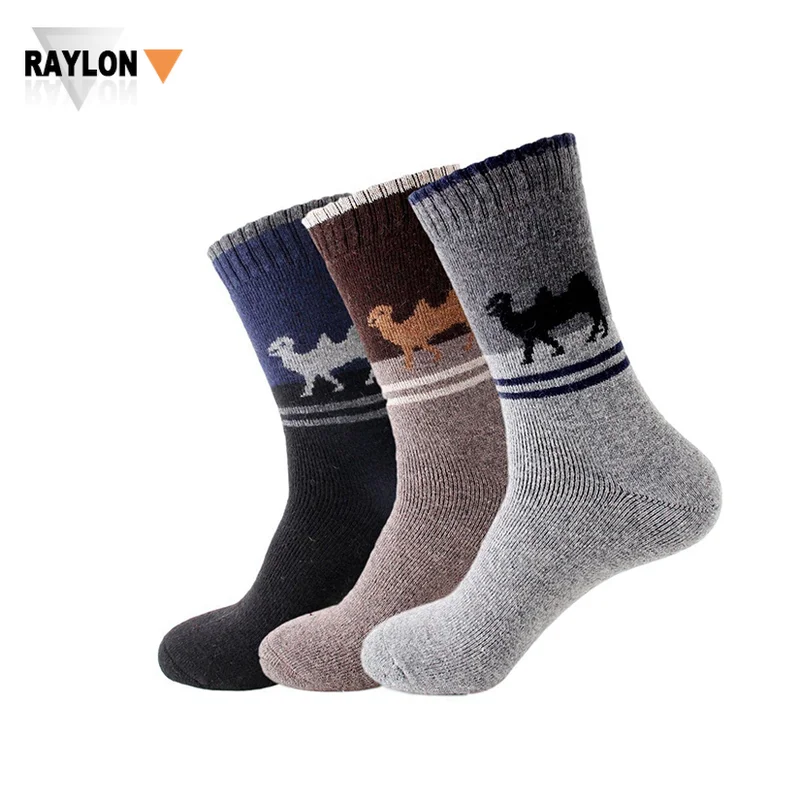RL-B711 custom wool sock half discount 100% merino woolen cashmere mongolian natural wool mix socks wholesale