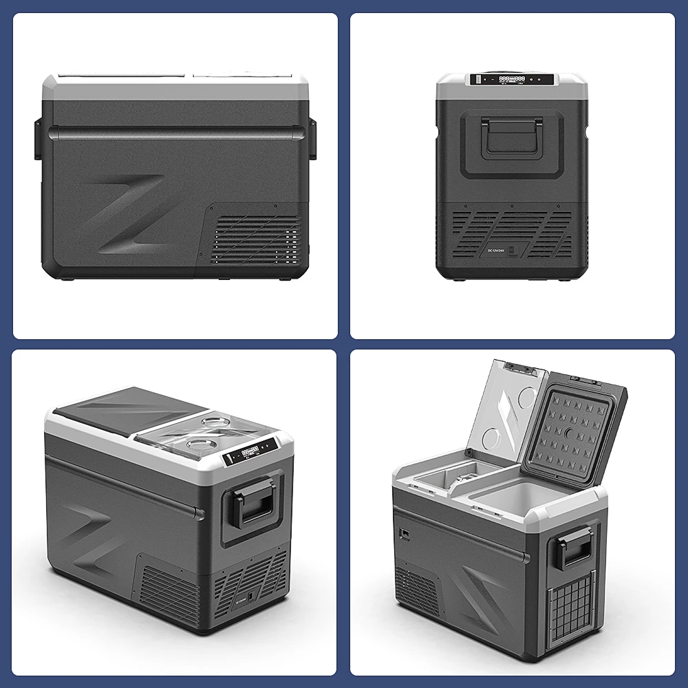 Alpicool Mini Car Electric Cooler Box 12/24V Durable Automobile Fridge with Ice Maker Portable Compressor RV Outdoor Hotel Use